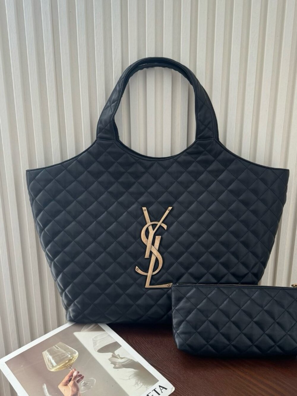 Yves Saint Laurent black handbag